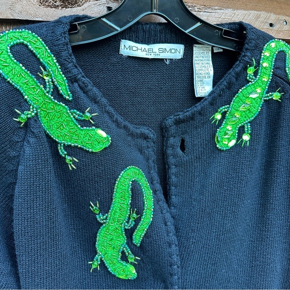 Michael Simon lizard cardigan - Picture 5 of 9